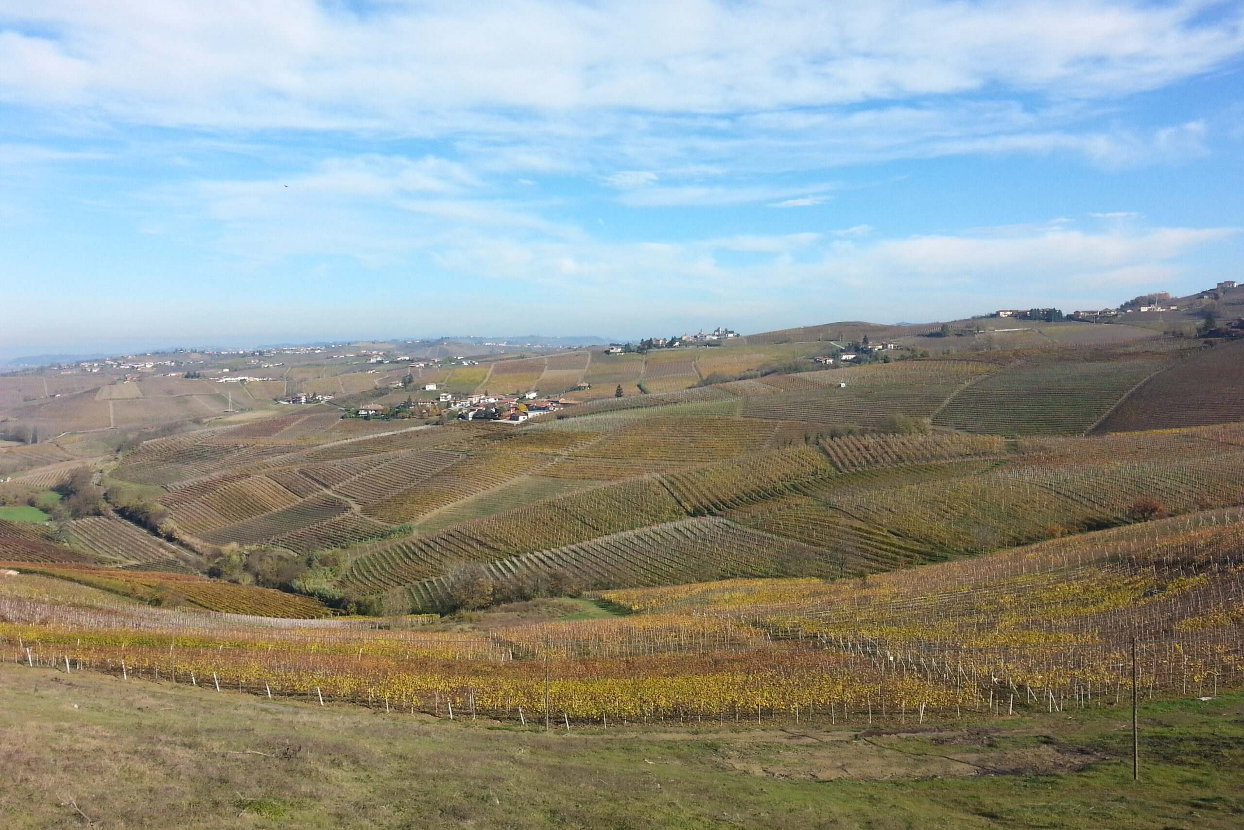 Vista panoramica delle colline del Monferrato da Acqui Terme
